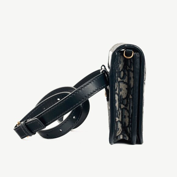 Christian Dior 30 Montaigne Blue Oblique Canvas 2-in-1 Pouch - Picture 3 of 16